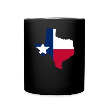 Texas haus geschenk - Tasse einfarbig - Schwarz - Vorne