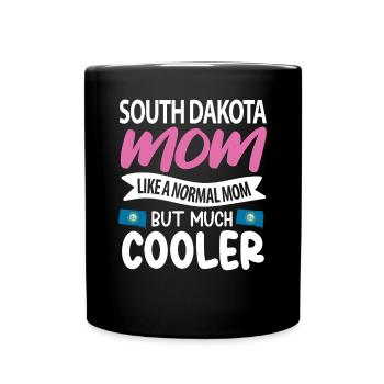 South Dakota Mama Gift - Full Colour Mug - black - Front