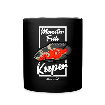 Monster Fish Keeper Oscar Fish - Tasse einfarbig - Schwarz - Vorne