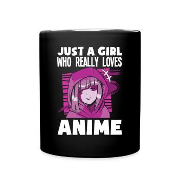 Funny Anime Gift - Full Colour Mug - black - Front