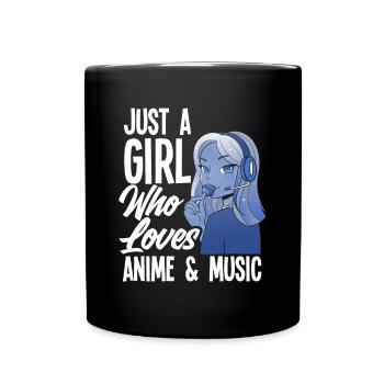 Funny Anime Gift - Full Colour Mug - black - Front