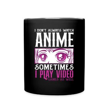 Funny Anime Gift - Full Colour Mug - black - Front