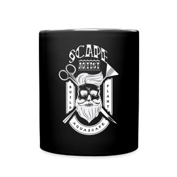 Aquascaper Retro Aquarium Fischhalter Aquascape - Tasse einfarbig - Schwarz - Vorne