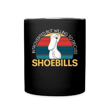 Spuk in Ihren Träumen Schuhschnabel Stork Vogel Walkopf - Tasse einfarbig - Schwarz - Vorne