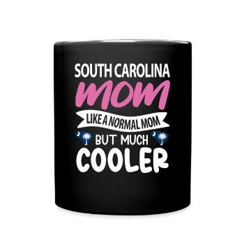 South Carolina mama gift - Full Colour Mug - black - Front
