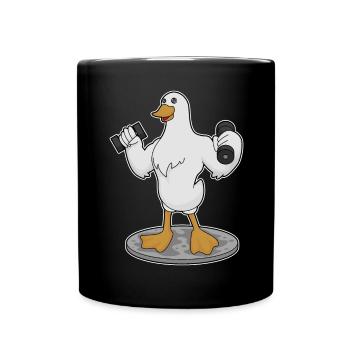 Dumbbells Bodybuilding Canard - Mug uni - noir - Devant