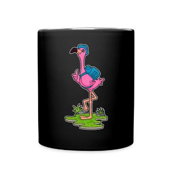 Randonnée à dos Flamingo Wanderer - Mug uni - noir - Devant