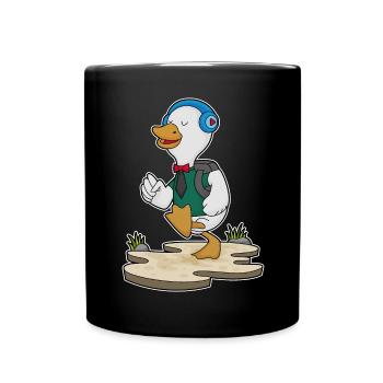 Randonnée à dos pour randonneurs canards - Mug uni - noir - Devant