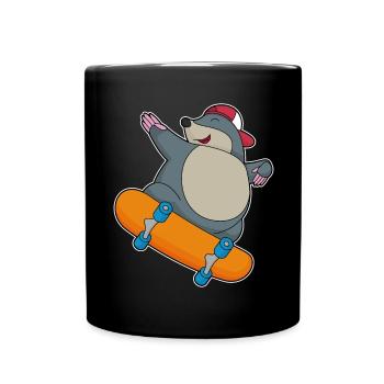 Mole Skater Skateboard - Mug uni - noir - Devant