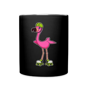 Patins à roulettes Flamingo - Mug uni - noir - Devant
