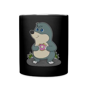 Mole Donut - Full Colour Mug - black - Front