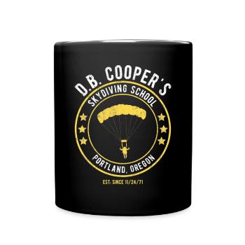 DB Coopers Skydiving School Portland Oregon - Full Colour Mug - black - Front