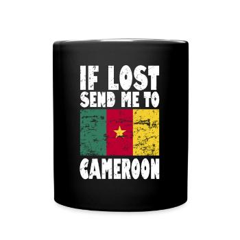 Drapeau du Cameroun - Mug uni - noir - Devant