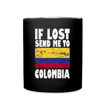 Drapeau de la Colombie - Mug uni - noir - Devant