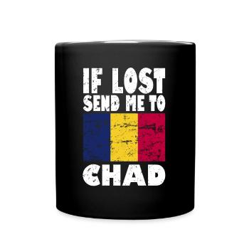 Chad Flag Saying - Full Colour Mug - black - Front