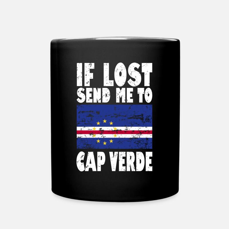 Drapeau du Cap-Vert - Mug uni - noir