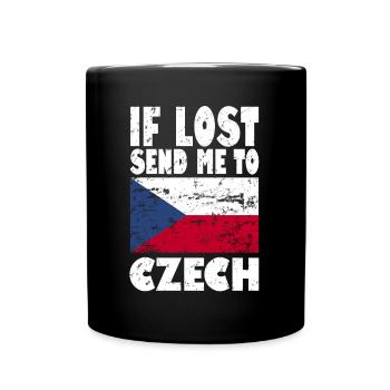 Drapeau de la République tchèque - Mug uni - noir - Devant