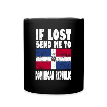 Dominican Republic Flag Saying - Full Colour Mug - black - Front