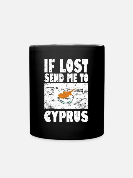 Zypern Flagge Spruch - Tasse einfarbig - Schwarz