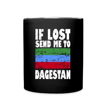 Drapeau du Daghestan - Mug uni - noir - Devant