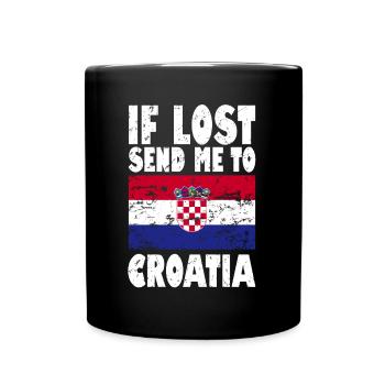 Croatia Flag Saying - Full Colour Mug - black - Front