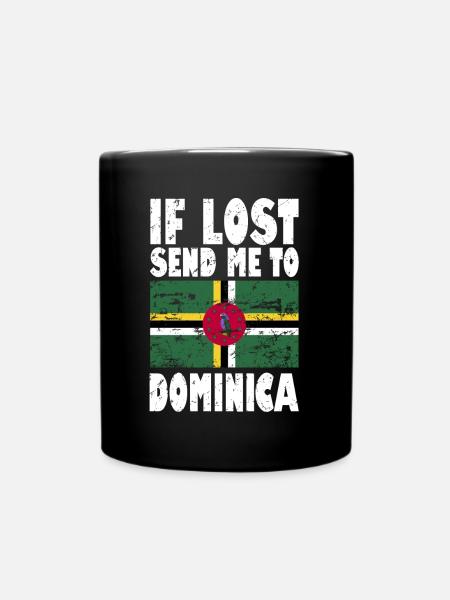 Drapeau de la Dominique - Mug uni - noir