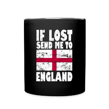 England Flag Saying - Full Colour Mug - black - Front