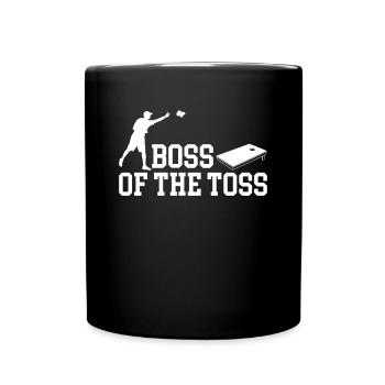 Boss Of The Toss Shirt Cadeau Cornhole - Mug uni - noir - Devant