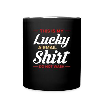 C’est ma chemise Lucky Airmail Ne pas laver - Mug uni - noir - Devant