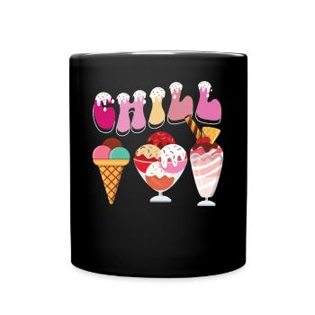 Ice Cream Cone Chill - Tasse einfarbig - Schwarz - Vorne