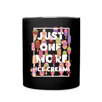 Ice Cream Cone Popsicle Just One - Tasse einfarbig - Schwarz - Vorne