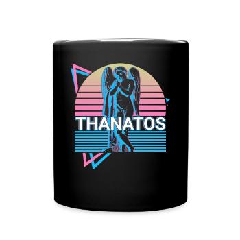 Thanatos Griechischer Gott Antike griechische Myth - Tasse einfarbig - Schwarz - Vorne