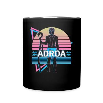 Adroa Afrikanischer Gott Alte Afrikanische Mytholo - Tasse einfarbig - Schwarz - Vorne