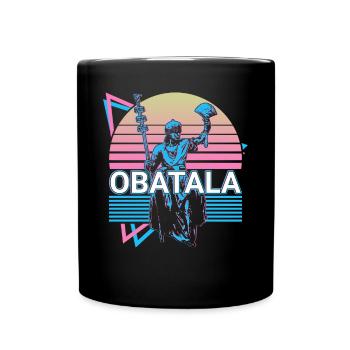 Obatala Orisha Afrikanische Gottheit Yoruba Religi - Tasse einfarbig - Schwarz - Vorne