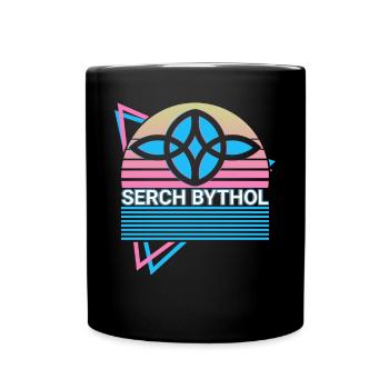 Serch Bythol Nœud Celtique Rétro - Mug uni - noir - Devant