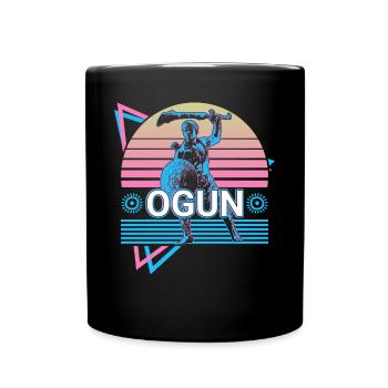Ogun Orisha Afrikanische Gottheit Yoruba Religion - Tasse einfarbig - Schwarz - Vorne