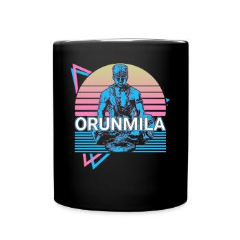 Orunmila Orisha Afrikanische Gottheit Yoruba Relig - Tasse einfarbig - Schwarz - Vorne