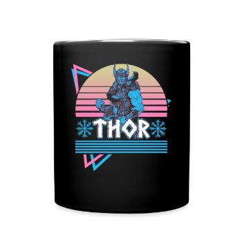 Thor Norse God Asgard Norse Mythology R - Full Colour Mug - black - Front