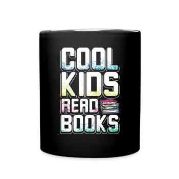 Les enfants cool lisent des livres - Mug uni - noir - Devant
