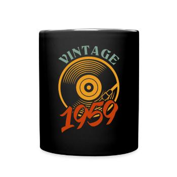 63 Geburtstag Jahrgang 1959 - Tasse einfarbig - Schwarz - Vorne