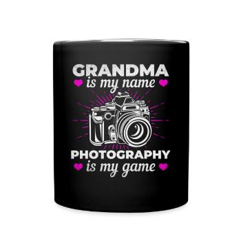 Grand-mère est mon nom La photographie est mon - Mug uni - noir - Devant
