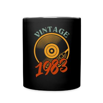 39 Geburtstag Jahrgang 1983 - Tasse einfarbig - Schwarz - Vorne