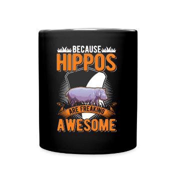 Hippo Gift Hippo Hippo Hippo - Full Colour Mug - black - Front