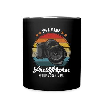 Maman Amoureuse de la Photographie Je suis une maman et une - Mug uni - noir - Devant