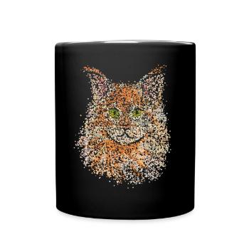 Forest Cat Maine Coon Cats Cat Owner - Full Colour Mug - black - Front