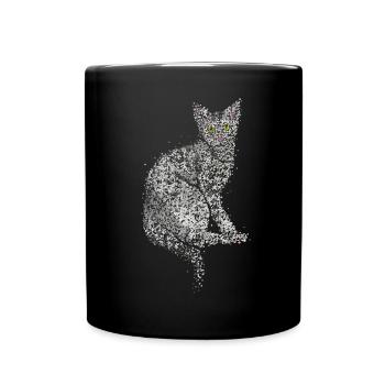 Sibirische Norwegische Waldkatze Katzenbesitzer - Tasse einfarbig - Schwarz - Vorne