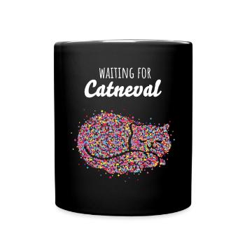 Confettis Chats Costume de Chat Remplacement Carnaval Cologne - Mug uni - noir - Devant