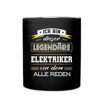 Ich Bin Dieser Legendäre Elektriker Geschenk - Tasse einfarbig - Schwarz - Vorne