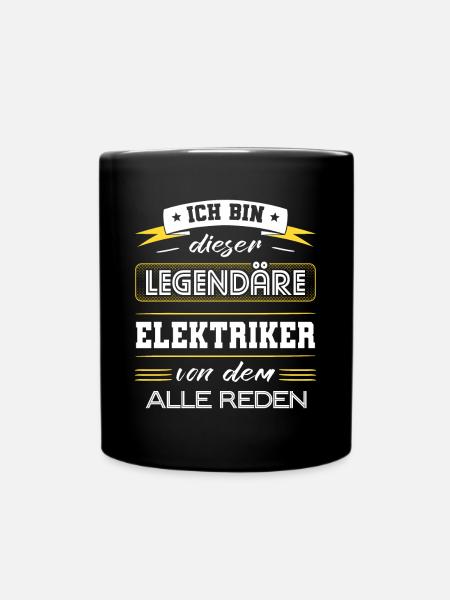 Ich Bin Dieser Legendäre Elektriker Geschenk - Tasse einfarbig - Schwarz