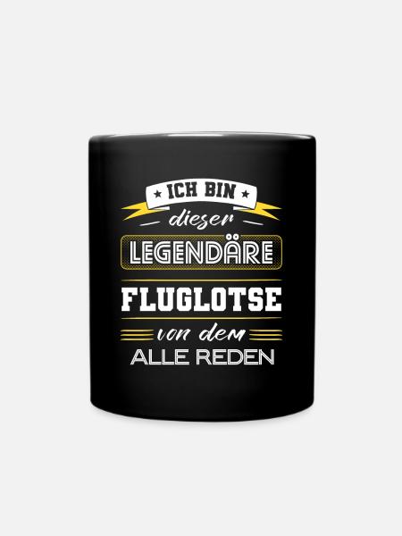 Ich Bin Dieser Legendäre Fluglotse Geschenk - Tasse einfarbig - Schwarz